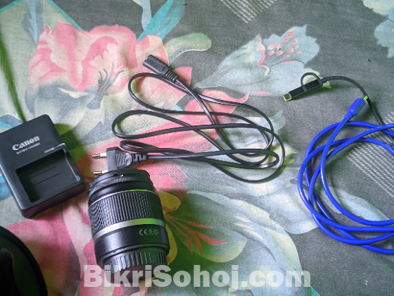 Canon 1000d camera ২টি লেন্সসহ